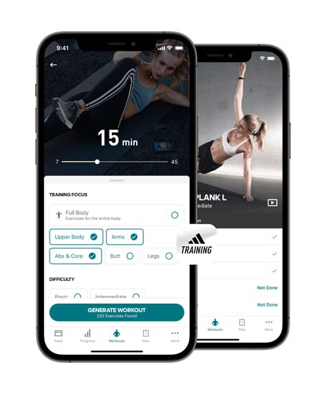 adidas training by runtastic app.